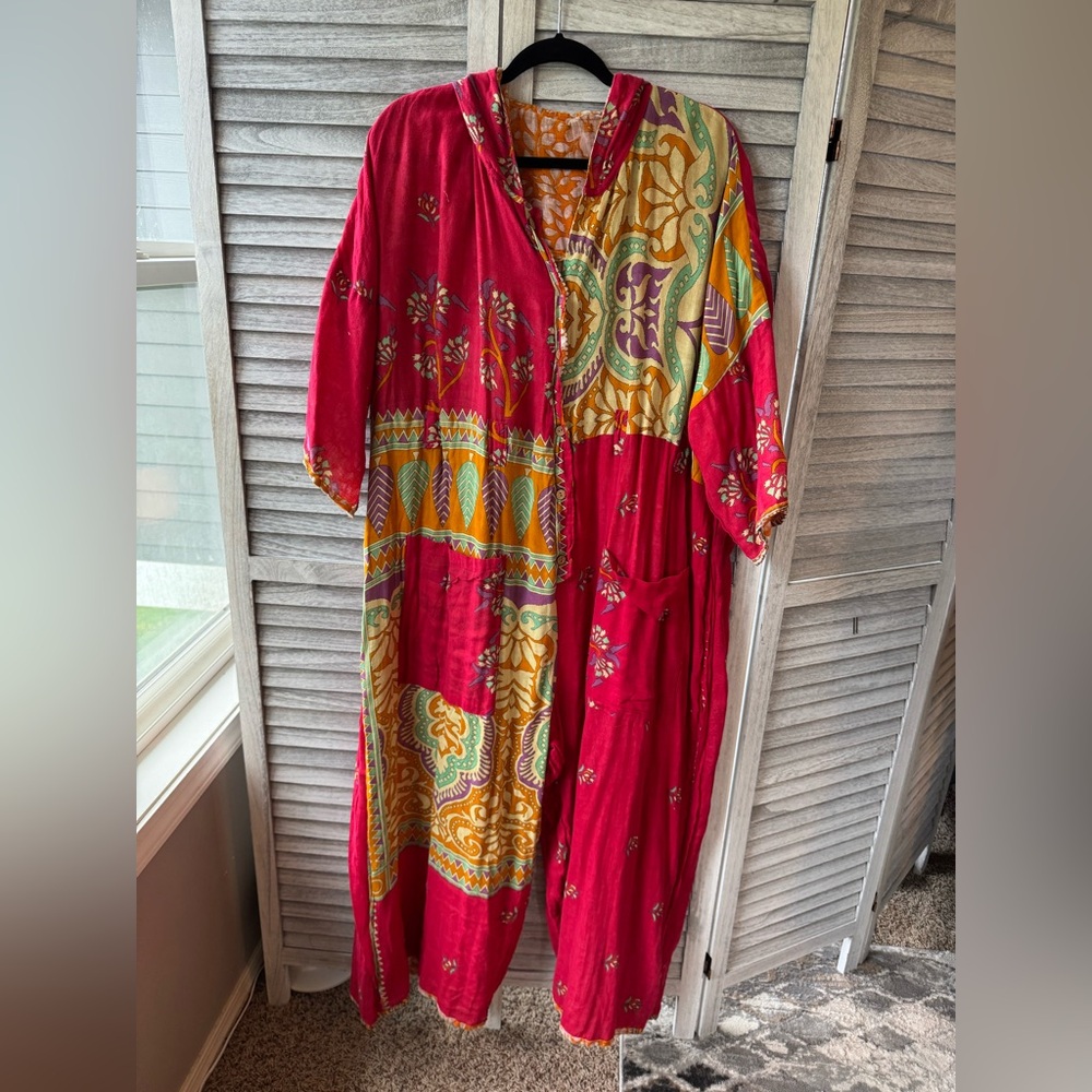 NEW Kantha Bae Sari Zen Jumpsuit - Free Size (0-22) & Fully Reversible - Picture 4 of 7